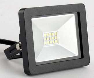 Lumières d'inondation menées imperméables de stade d'IP65 10w 700lm avec du verre trempé, corps en aluminium noir