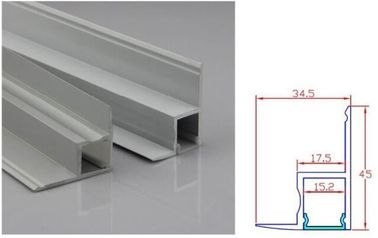 Couverture de profil en aluminium d'extrusion de LED pour la décoration de plafond, givré/claire/diffuseur, 1m 2m 3m