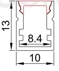 Profil en aluminium de la couverture LED de PC pour des magasins/à la maison faits sur commande, apprêtés monté