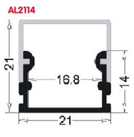 Profil en aluminium de finition anodisé de LED pour le magasin/cuisine/à la maison, service d'ODM d'OEM