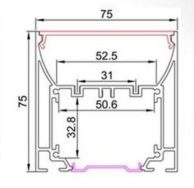 Profil en aluminium en forme de L de haute performance pour l'éclairage de bande mené, FCC de Rohs approuvée