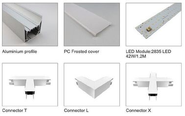 Profil en aluminium en forme de L de haute performance pour l'éclairage de bande mené, FCC de Rohs approuvée