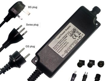 le transformateur mené imperméable de 24Vdc 3a 72Watt IP68 pour le robinet électronique, C.A. 100-240Vac, avec l'UL de la CE a marqué