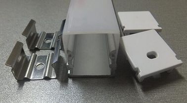 Profils en aluminium d'extrusion de la forme LED d'U, diffuseur laiteux pour les bandes menées, profils en aluminium de LED pour des magasins