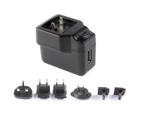 Chargeur interchangeable/transformateur d'Usb de l'adaptateur de puissance d'Usb de prise BRITANNIQUE à C.A. des USA d'AU/5v 2a