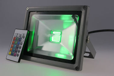 Couleur moulée sous pression de Noël de l'aluminium IP65 20W changeant la lumière d'inondation menée extérieure de RVB