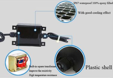 Transformateur imperméable de piscine de 24VAC 80W, alimentation de l'énergie IP68 pour le moteur extérieur