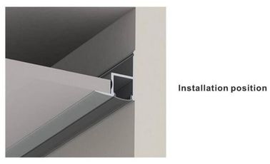 Couverture de profil en aluminium d'extrusion de LED pour la décoration de plafond, givré/claire/diffuseur, 1m 2m 3m
