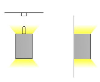 extrusion en aluminium de profil de 100mm*120mm LED pour l'éclairage en suspens
